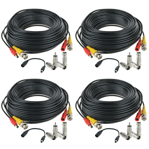 8x 100ft Security Camera BNC Video Power Cable DVR CCTV Surveillance Wire Cord 